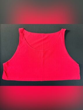 American Apparel Coral Scoop Crop Tank